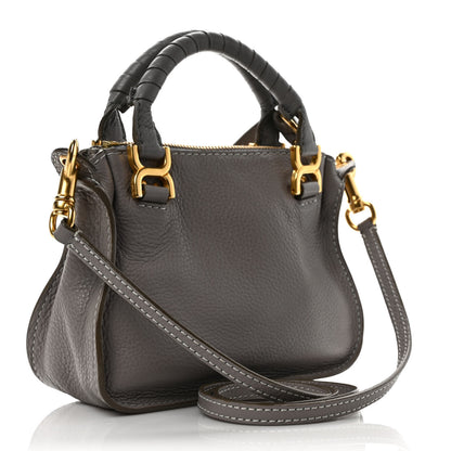 Chloe Calfskin Mini Marcie Satchel Cashmere Grey 3 of 9