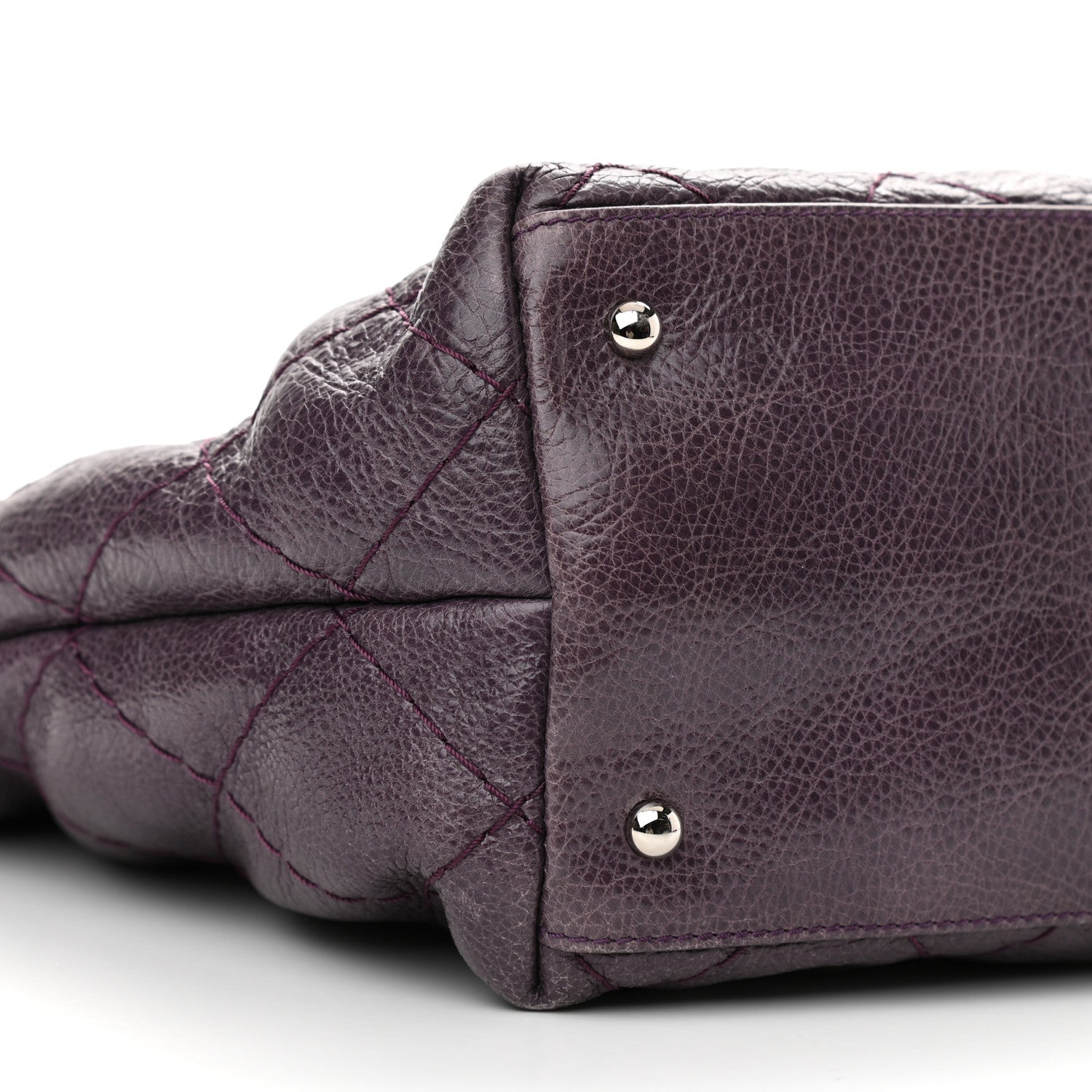 Chanel Glazed Calfskin Large On The Road Tote Purple 11 of 13
