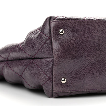 Chanel Glazed Calfskin Large On The Road Tote Purple 11 of 13