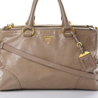 Prada Vitello Shine Shopping Satchel Argilla 23 of 23