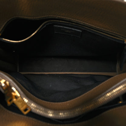 Saint Laurent Grained Calfskin Small Sac De Jour Taupe 5 of 13