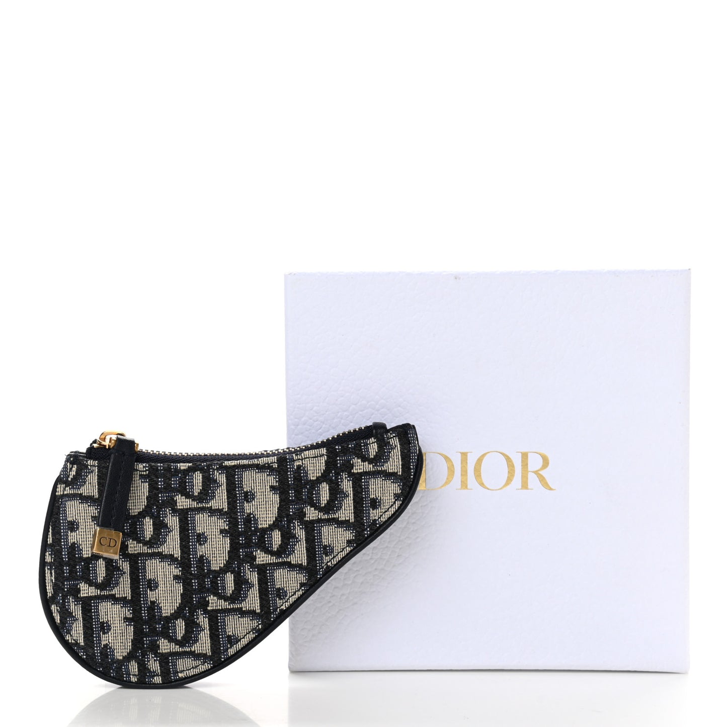 Oblique Saddle Coin Purse Blue