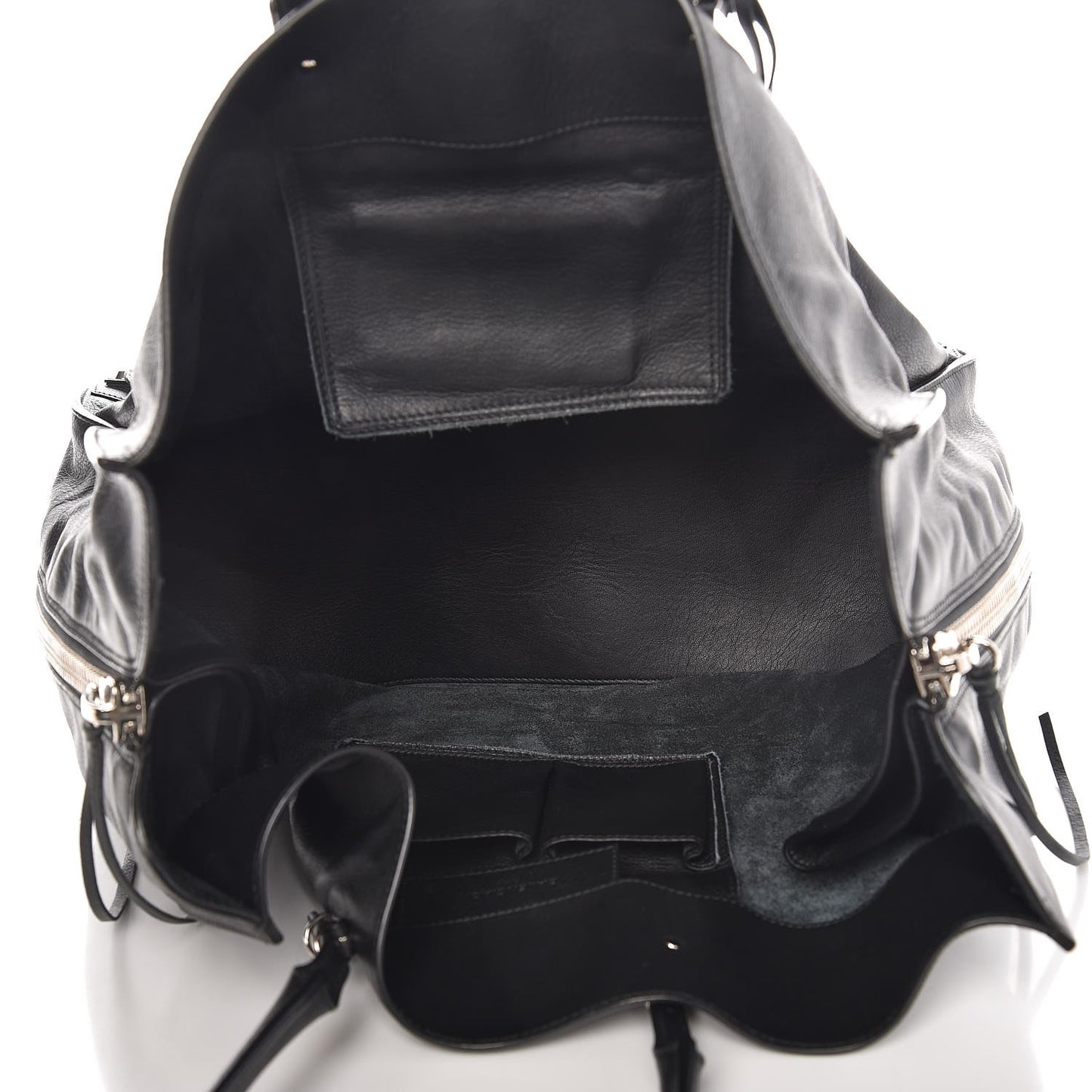 Supple Calfskin Papier A4 Zip Around Tote Black