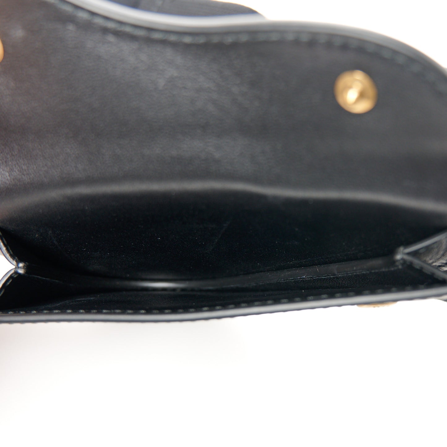 Matte Supple Calfskin Saddle Belt With Pouch L Black