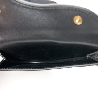 Christian Dior Matte Supple Calfskin Saddle Belt With Pouch L Black 4 of 8