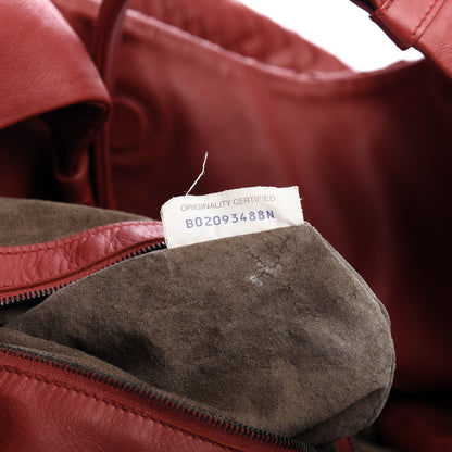 Bottega Veneta Nappa Intrecciato Large Campana Hobo Red 9 of 9