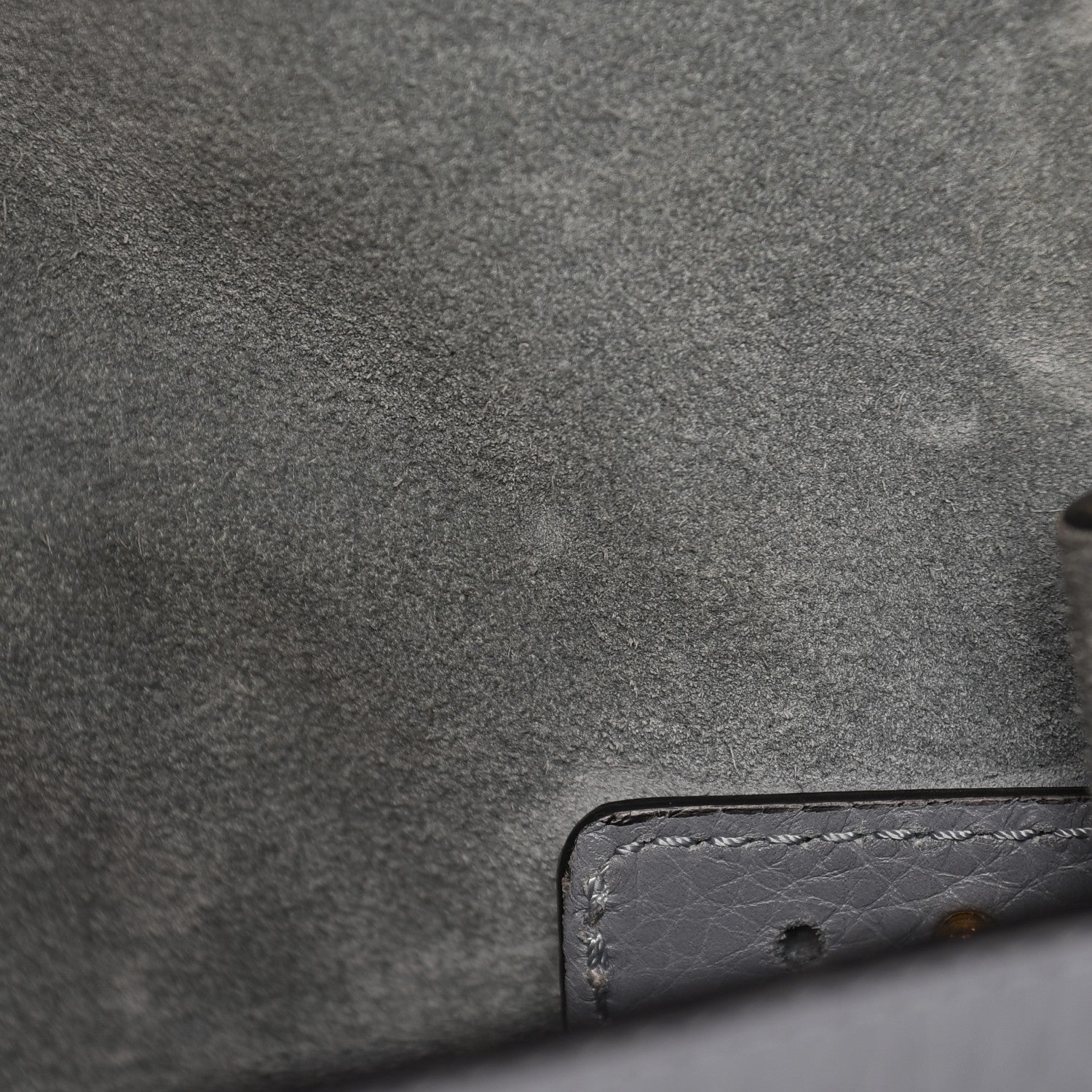 Valentino Garavani Grained Calfskin Medium My Rockstud Frame Bag Grey 7 of 14