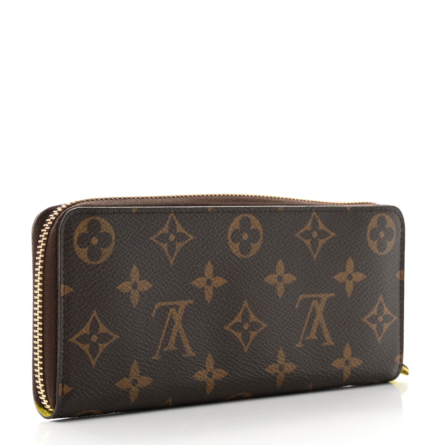Louis Vuitton Monogram Clemence Wallet Acid Yellow 3 of 9