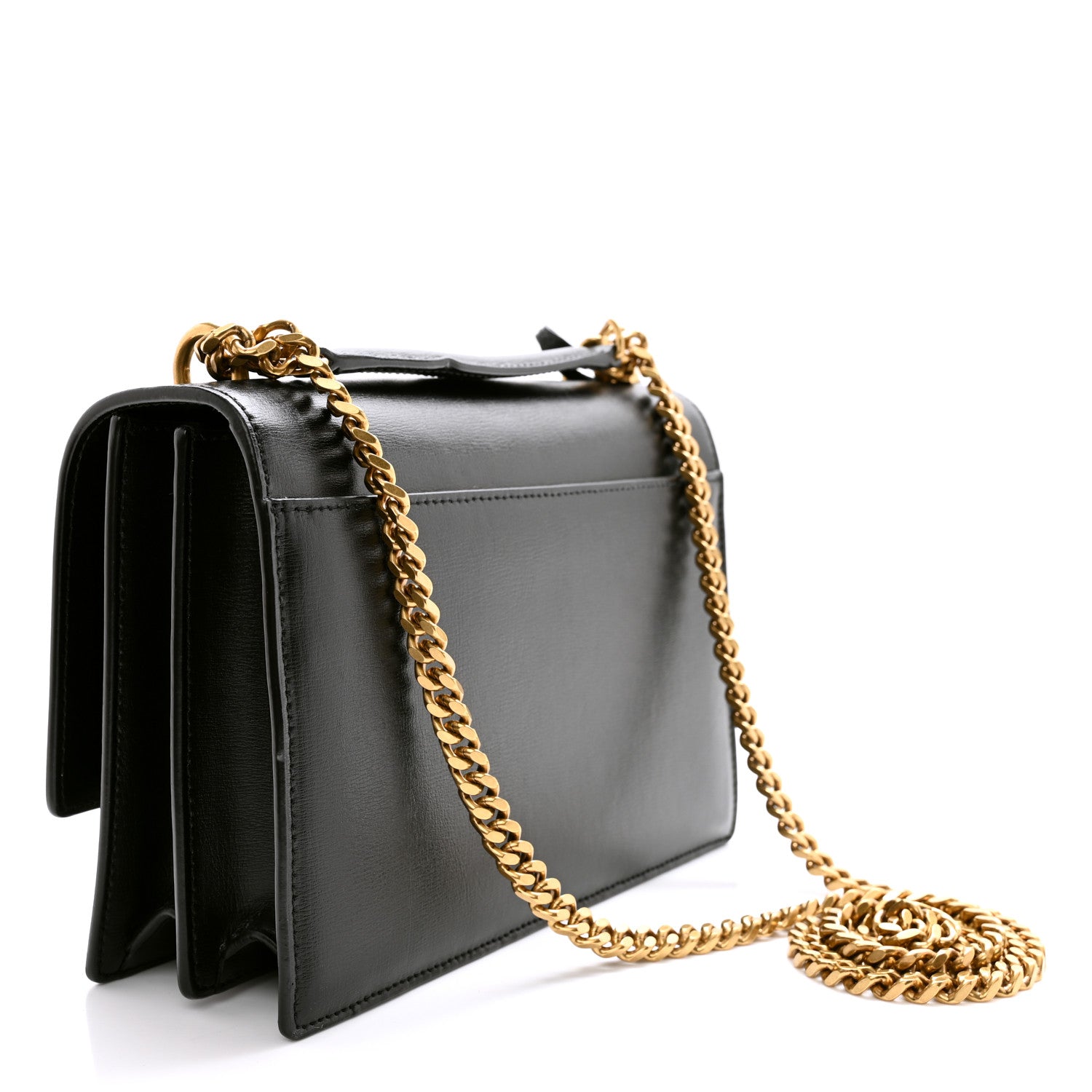 Saint Laurent Calfskin Medium Monogram Sunset Black 3 of 12