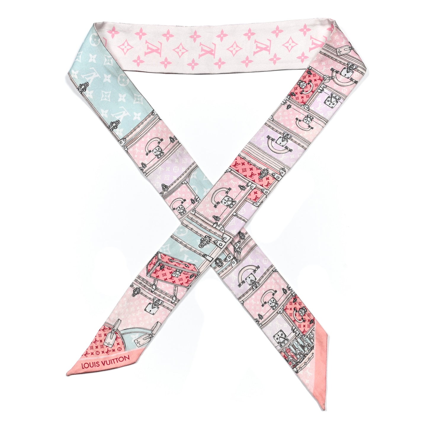 Silk Monogram Let's Go BB Bandeau Pink