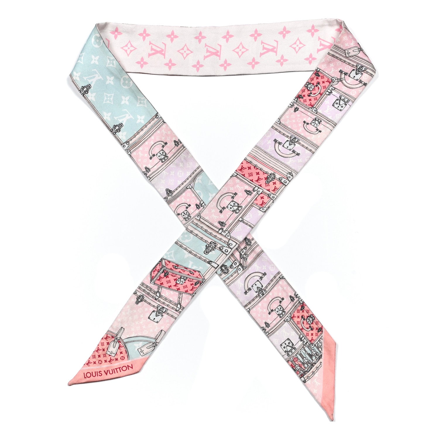 Louis Vuitton Silk Monogram Let's Go BB Bandeau Pink 1 of 4