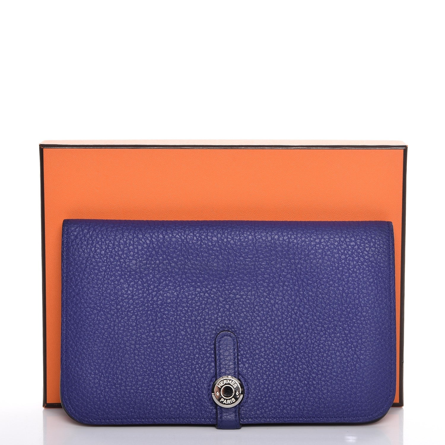Hermes Togo Dogon Duo Wallet Bleu Electrique 13 of 13