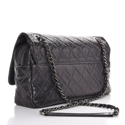 Chanel Iridescent Caviar Quilted Large Chic Flap Purple 3 of 10