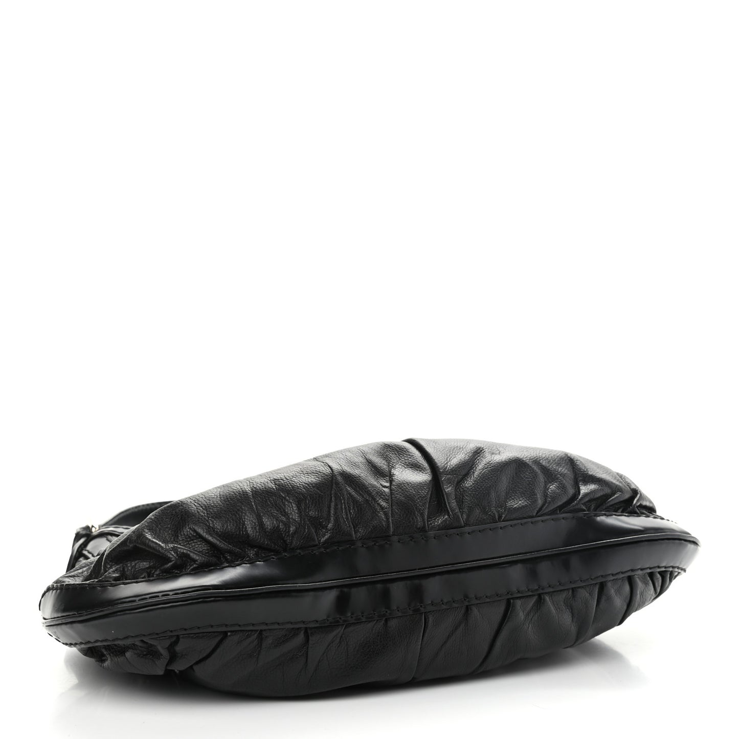 Calfskin Queen Bow Hobo Black