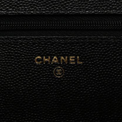 Chanel Caviar Quilted Wallet on Chain WOC Black 6 of 10