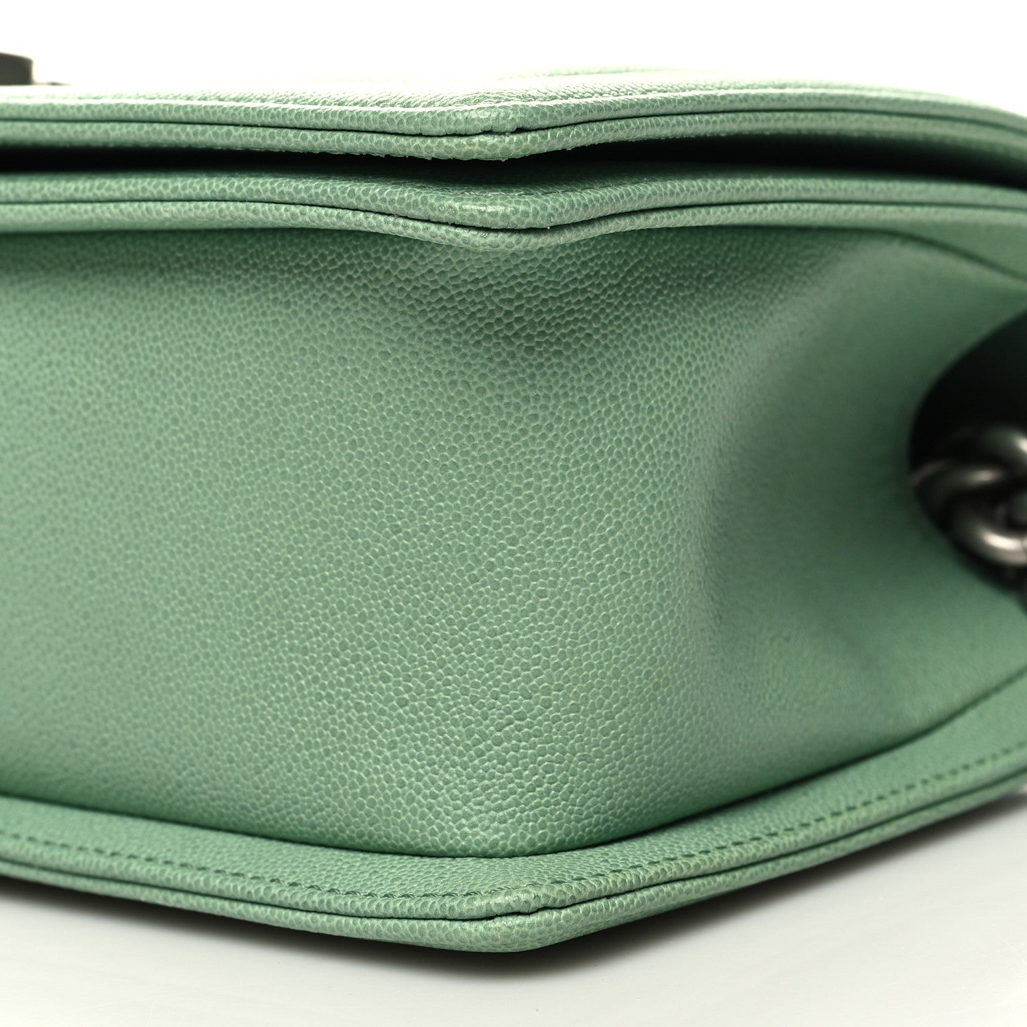 Chanel Caviar Quilted Medium Boy Flap Light Green 10 of 10