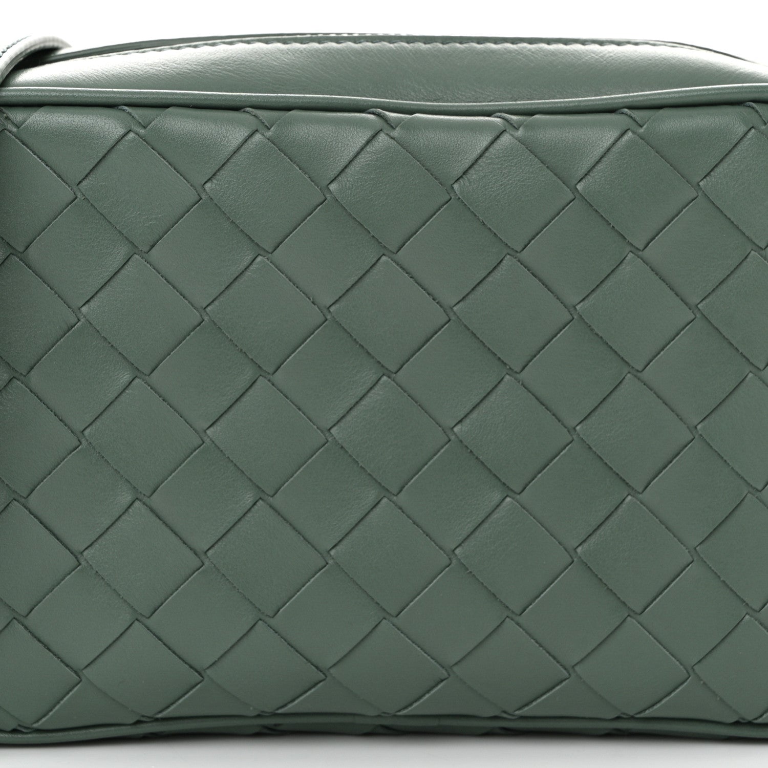Bottega Veneta Calfskin Intrecciato Small Camera Bag Aloe 8 of 10