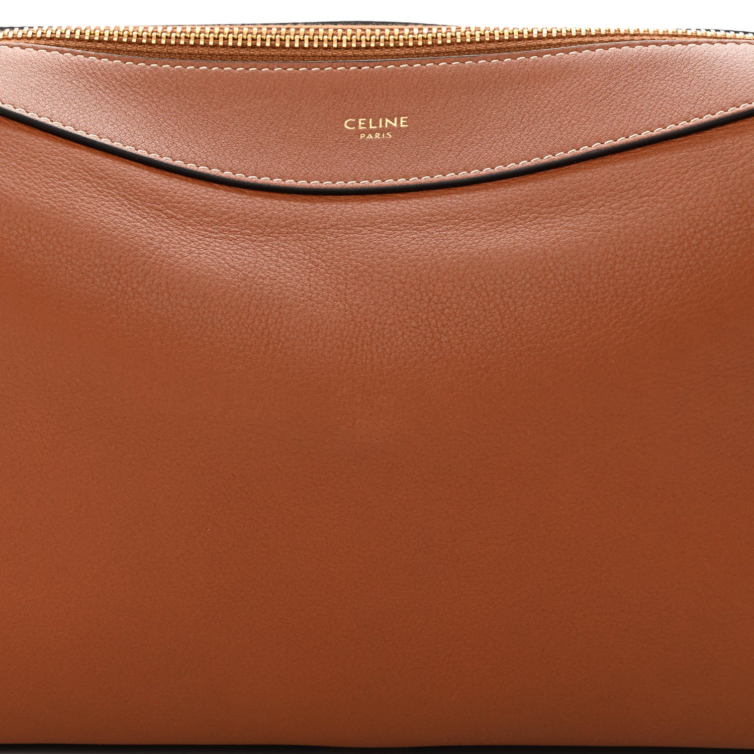 Celine Supple Calfskin Medium Romy Shoulder Bag Tan 7 of 9