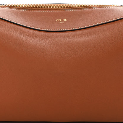 Celine Supple Calfskin Medium Romy Shoulder Bag Tan 7 of 9