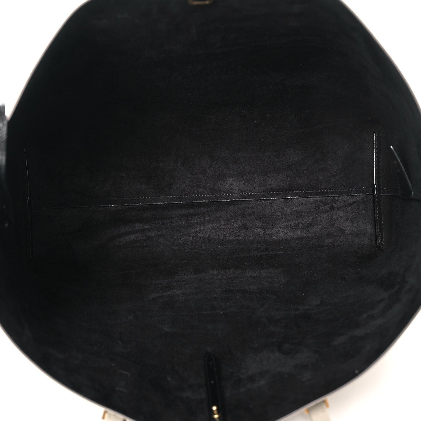 Grained Calfskin Large Shopping Tote Vintage Black
