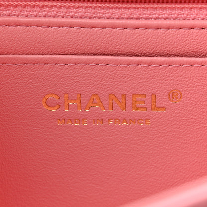 Chanel Lambskin Quilted Mini Rectangular Flap Pink 6 of 10