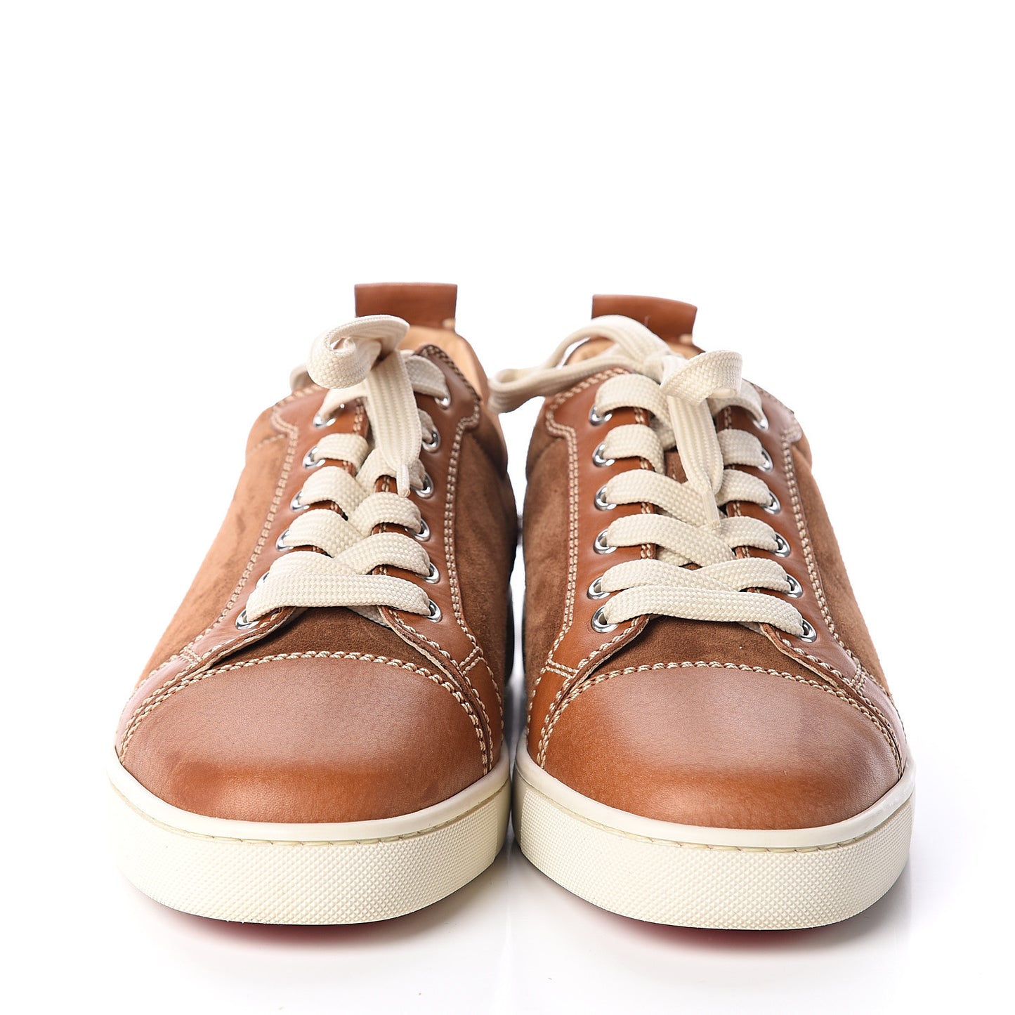 Calfskin Veau Velours Mens Louis Junior Flat Sneakers 41 Indiana
