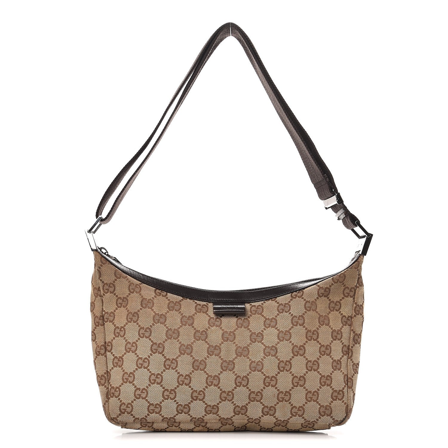 Gucci Monogram Shoulder Bag Dark Brown 1 of 13