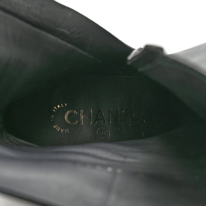Chanel Lambskin Pearl Snake Ankle Boots 39 Black 7 of 11