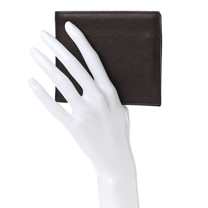 Prada Saffiano Bi-Fold Wallet Caffe 2 of 6