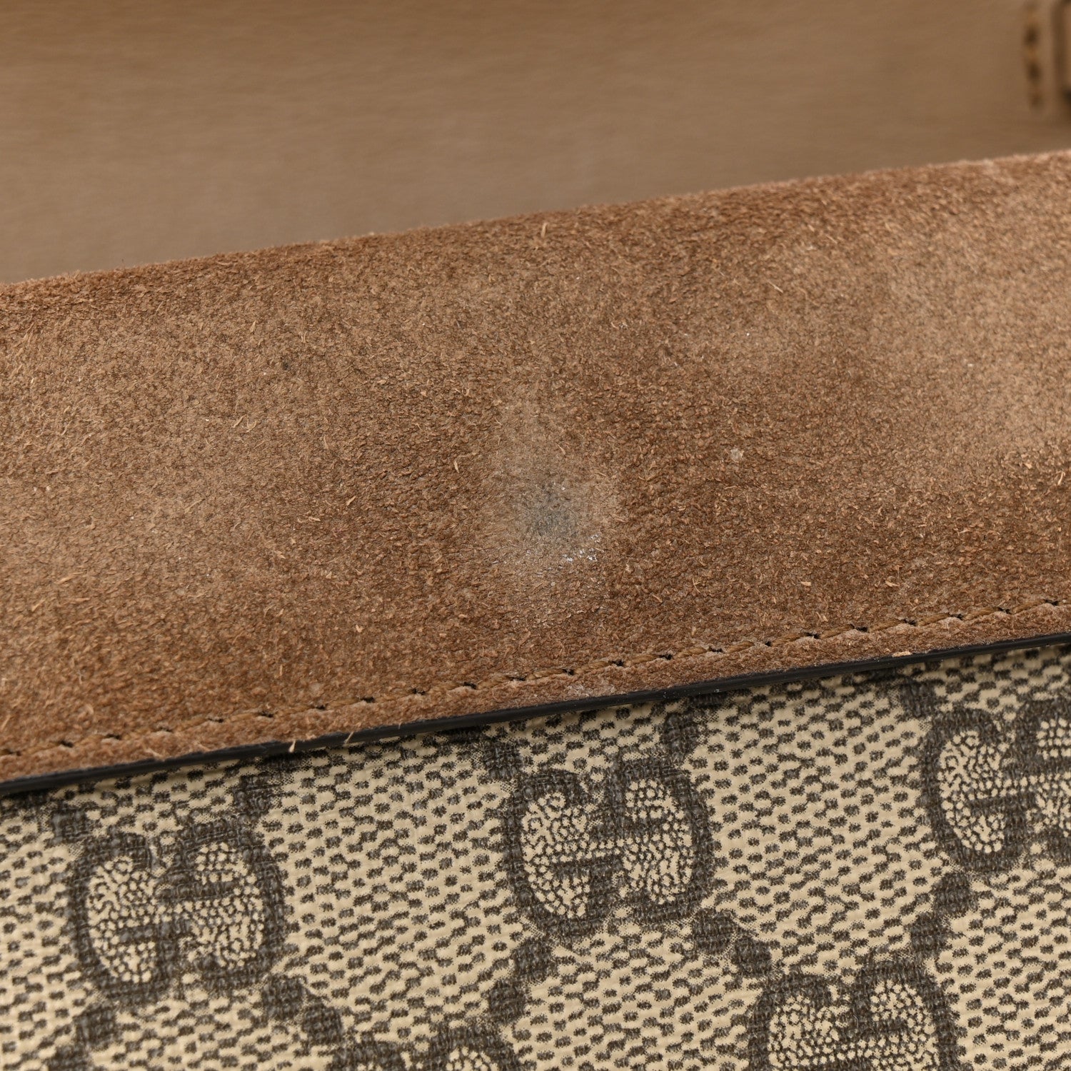 Gucci GG Supreme Monogram Super Mini Dionysus Shoulder Bag Taupe 11 of 12
