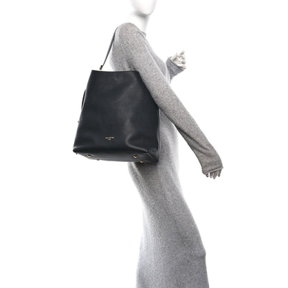 Louis Vuitton Grained Calfskin Low Key Hobo MM Black 2 of 10