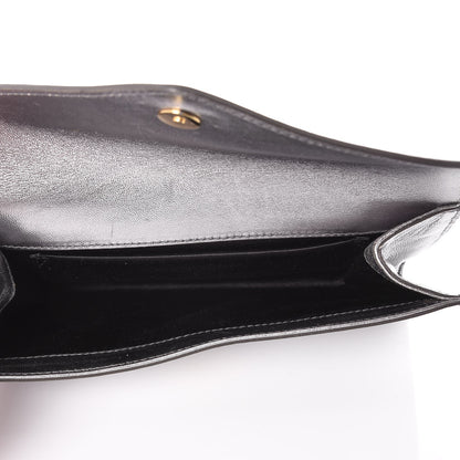 Saint Laurent Metallic Calfskin Y-Mail Clutch Silver 5 of 7