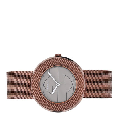 Gucci Stainless Steel 36mm U-Play Mesh Quartz Watch Bronze 2 of 4