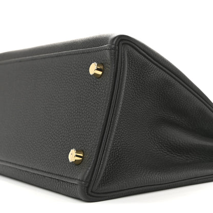 Hermes Togo Kelly Retourne 28 Black 10 of 12