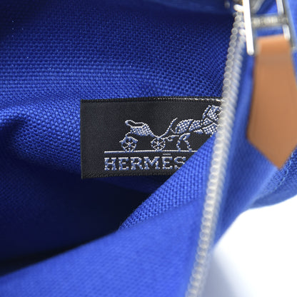 Hermes Toile Flat Yachting Pouch Bleu Electrique 6 of 6