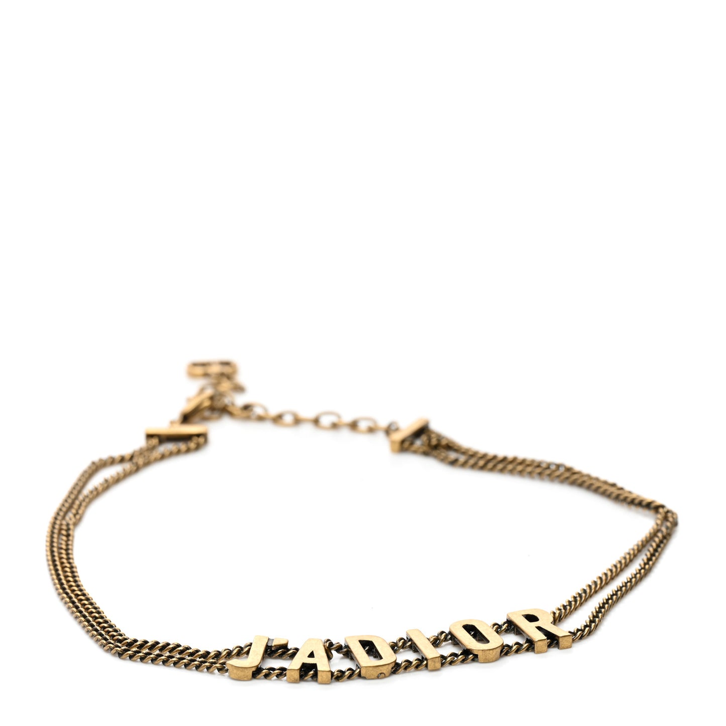 Metal J'Adior Choker Necklace Aged Gold