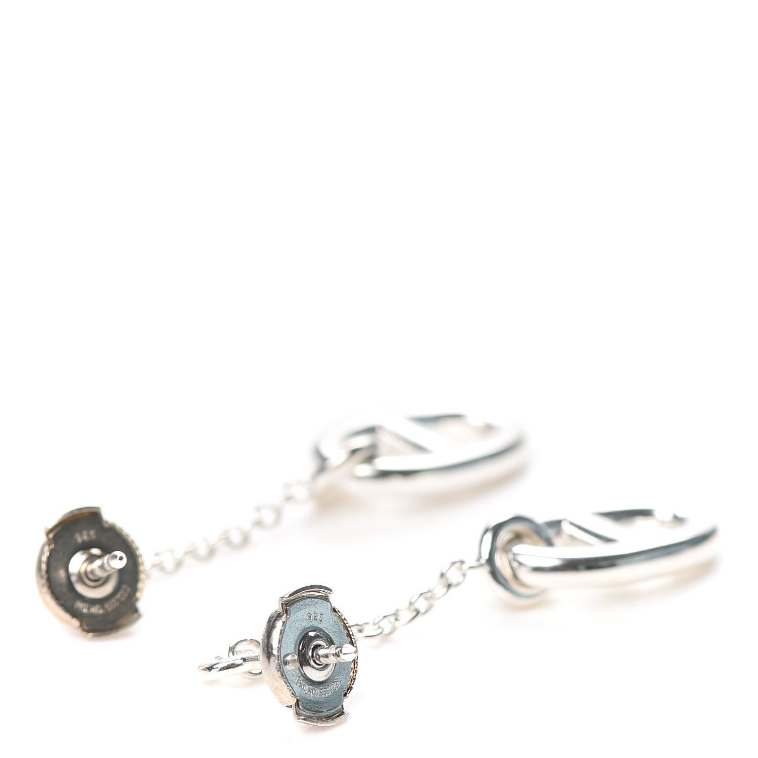 Hermes Sterling Silver Farandole Drop Earrings 3 of 5