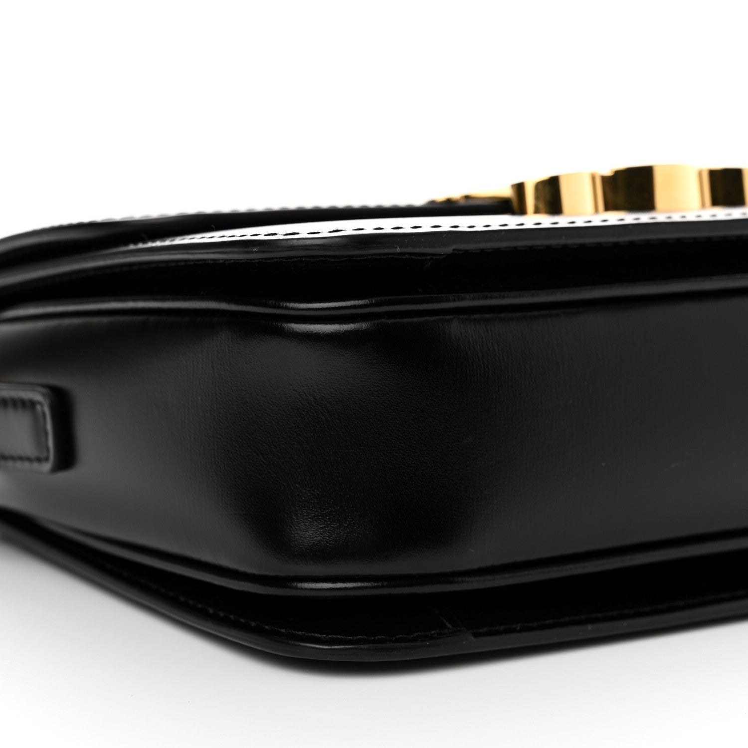 Celine Shiny Calfskin Teen Triomphe Black 10 of 15