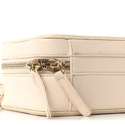 Chanel Caviar Quilted Small CC Filigree Vanity Case White 8 of 10