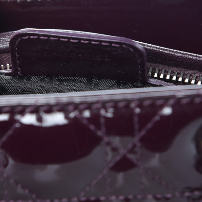 Christian Dior Patent Cannage Medium Lady Dior Purple 7 of 7