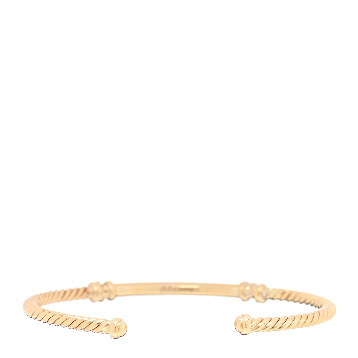 18K Yellow Gold Diamond Petite Two Station Wrap Bracele