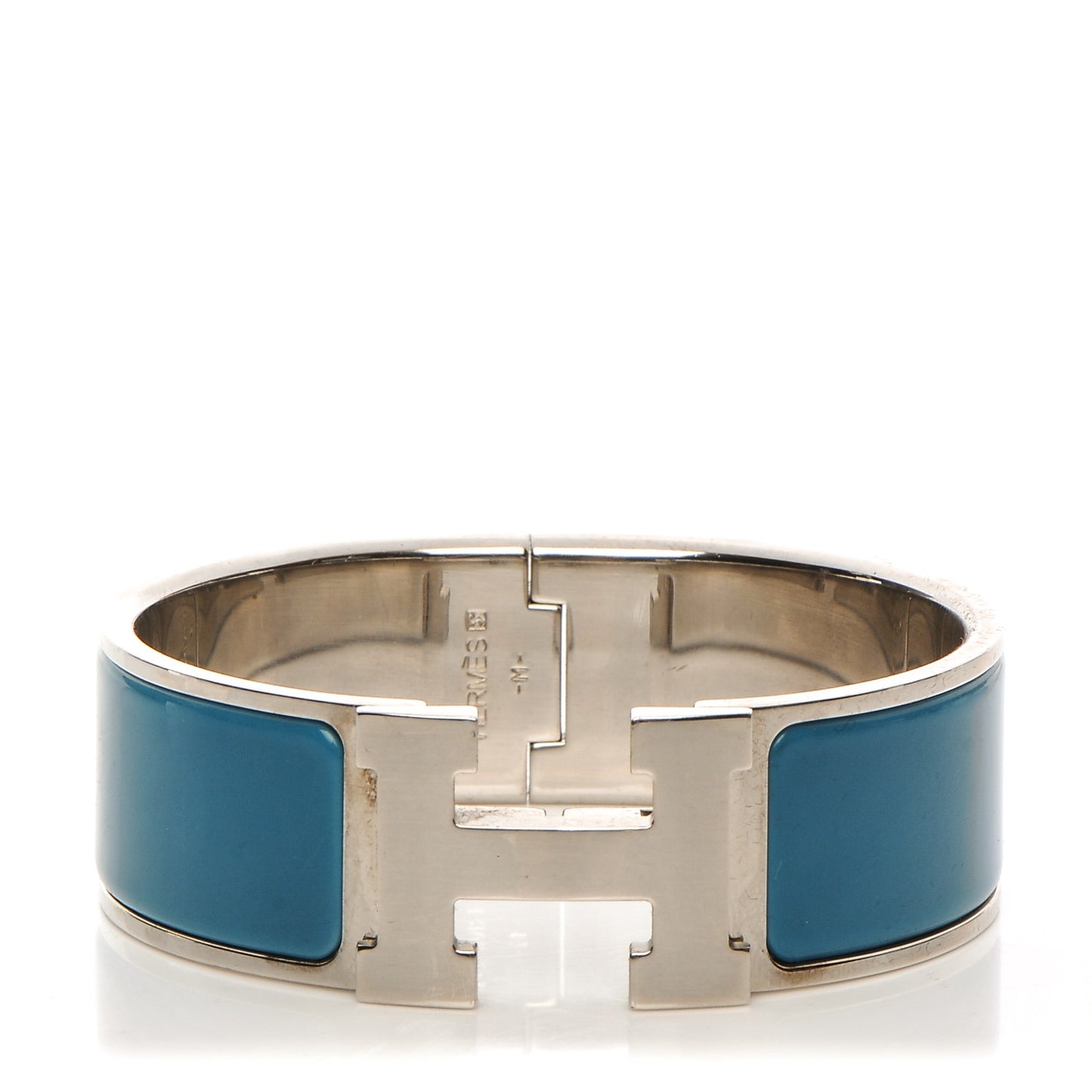 Enamel Wide Clic Clac H Bracelet PM Bleu