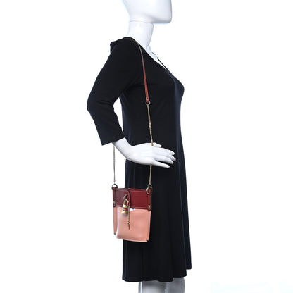Chloe Shiny Calfskin Goatskin Mini Aby Bi-Color Bucket Fallow Pink 2 of 8