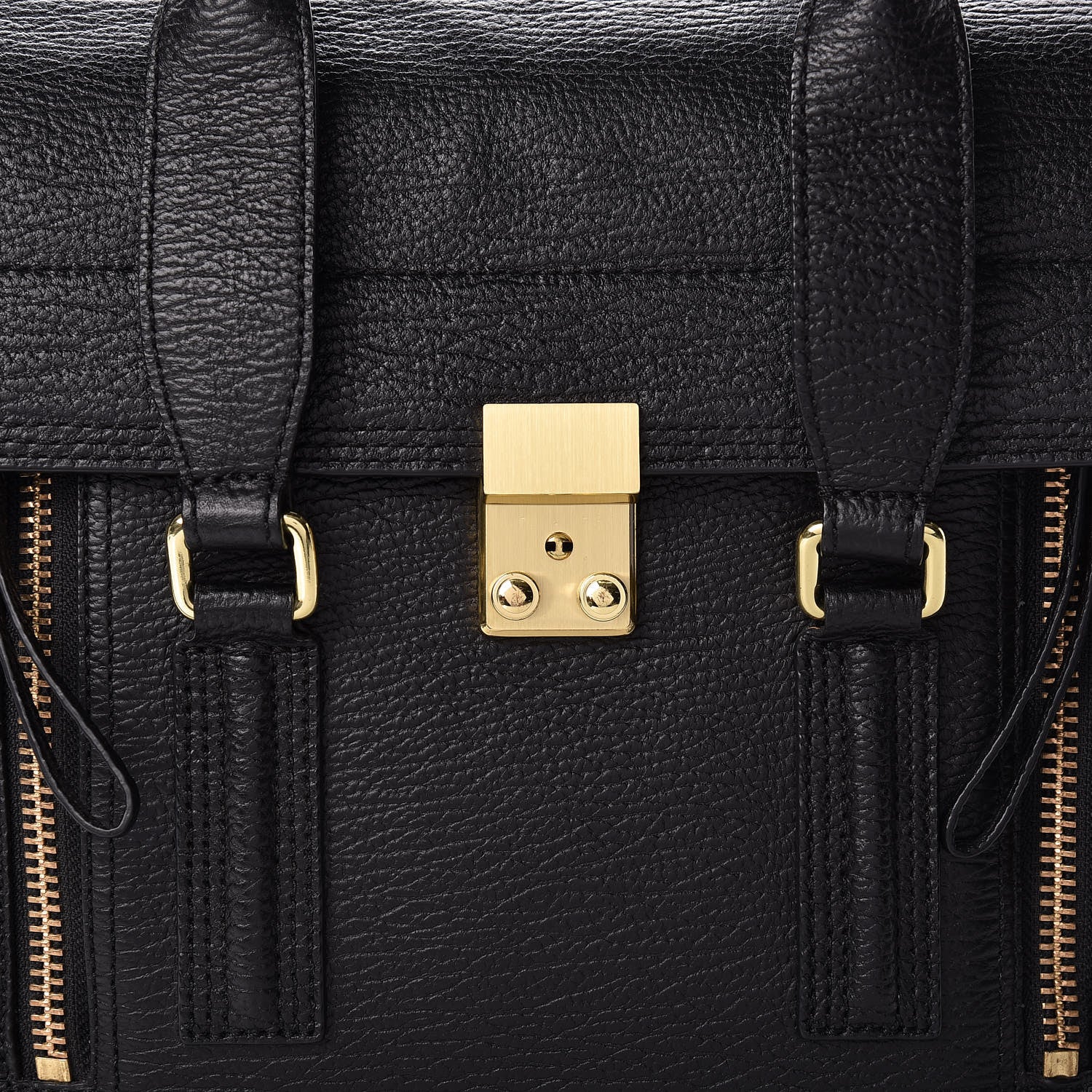 3.1 Phillip Lim 3.1 Textured Calfskin Medium Pashli Satchel Black 9 of 15