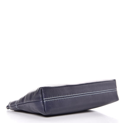 Chanel Lambskin Lax Pochette Navy 4 of 8