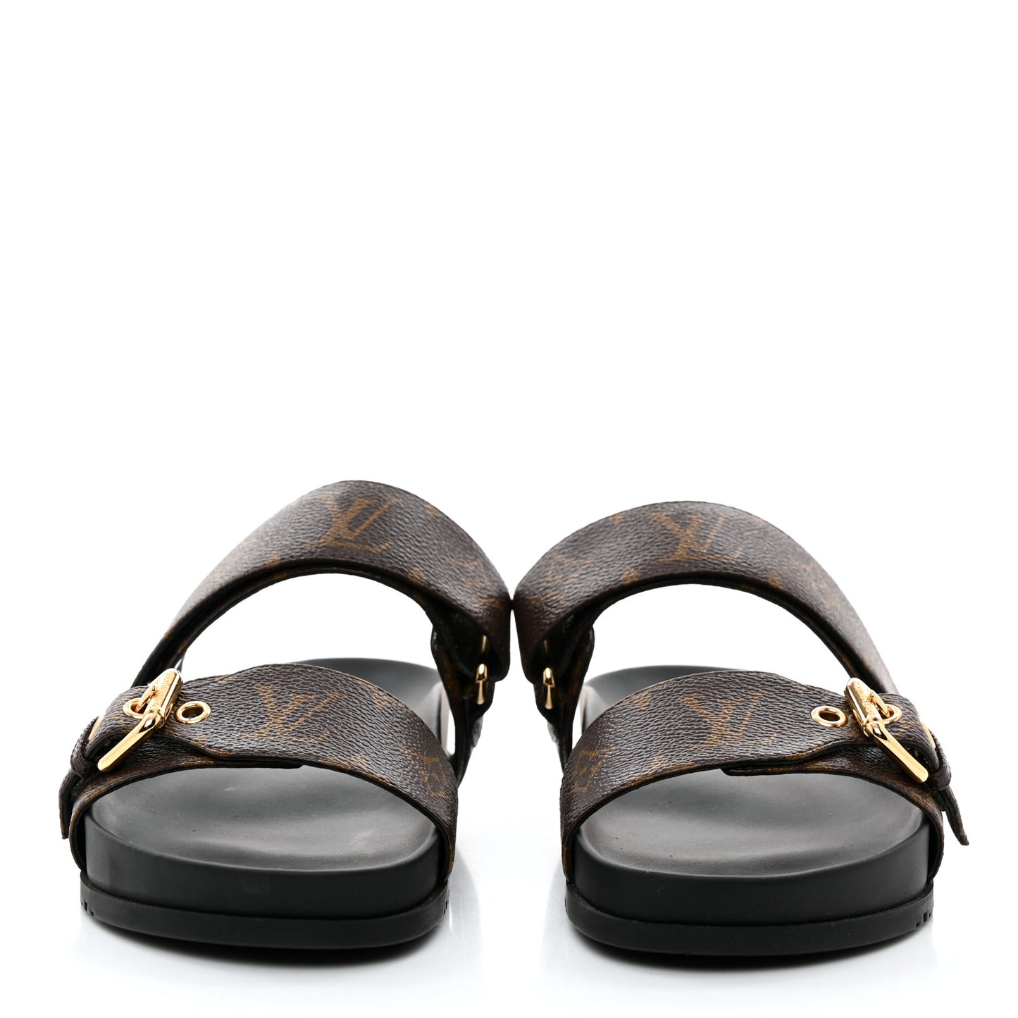 Bom Dia Flat Mule Sandals 38 Black