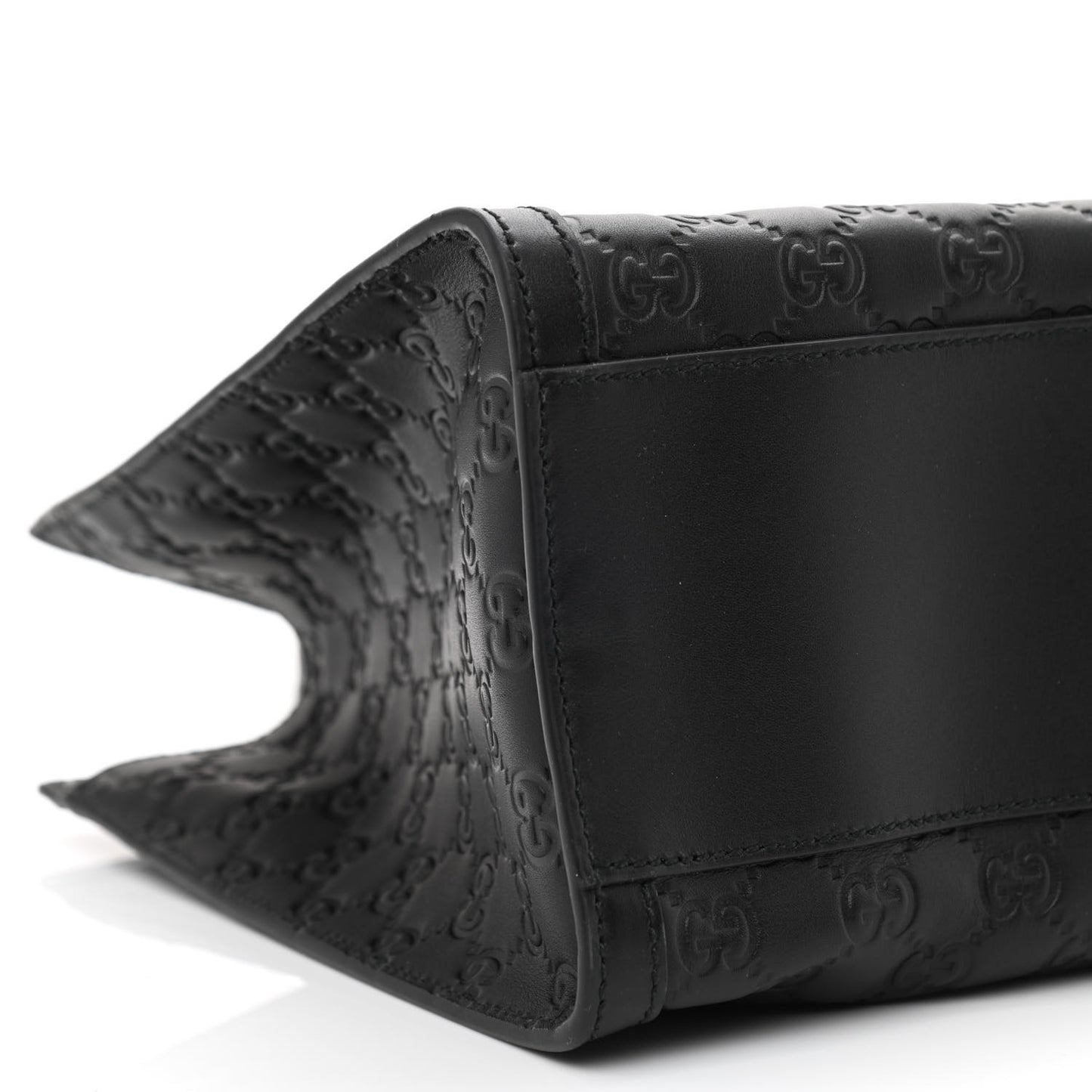 Guccissima Medium Padlock Tote Black