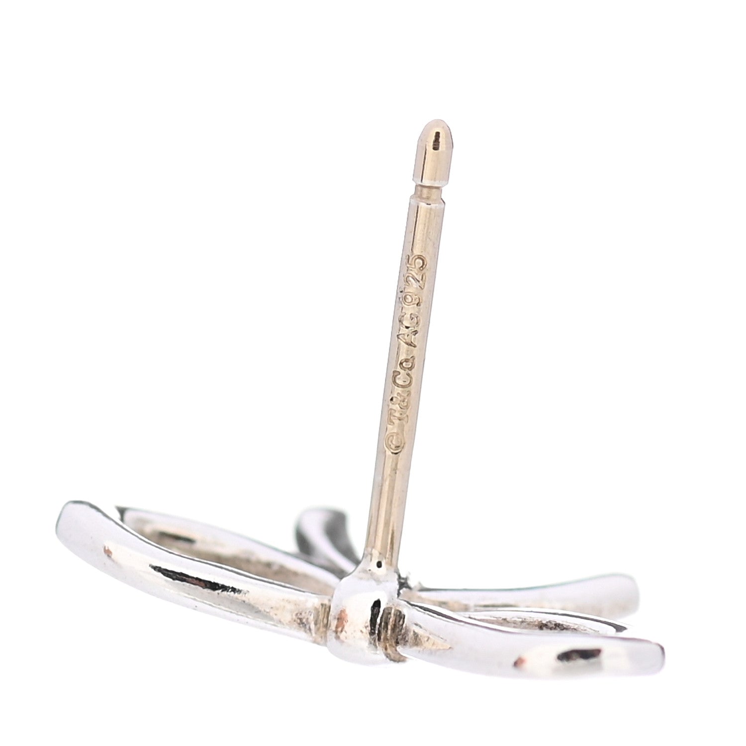 Tiffany Sterling Silver Bow Earrings 5 of 5
