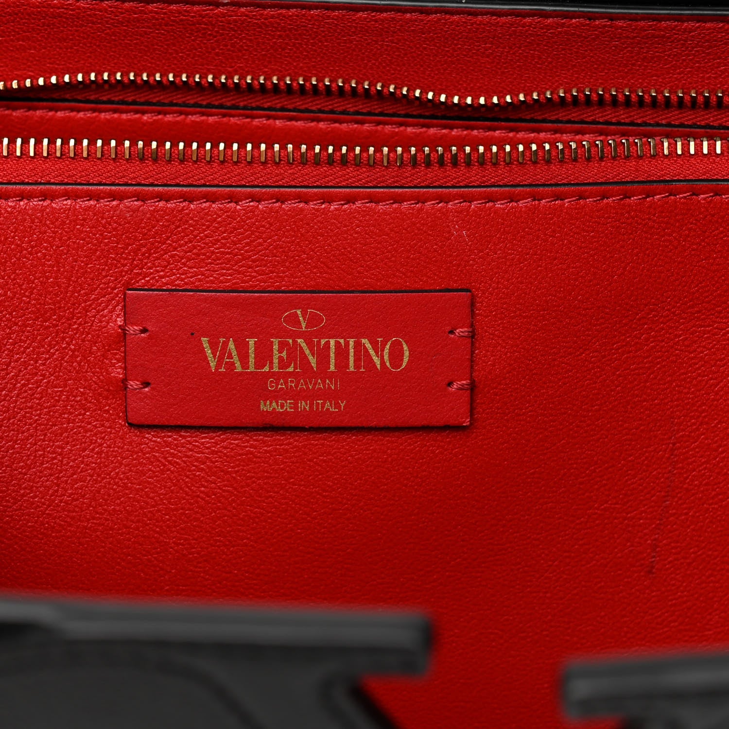 Valentino Garavani Calfskin Large Vlogo Tote Black 6 of 15