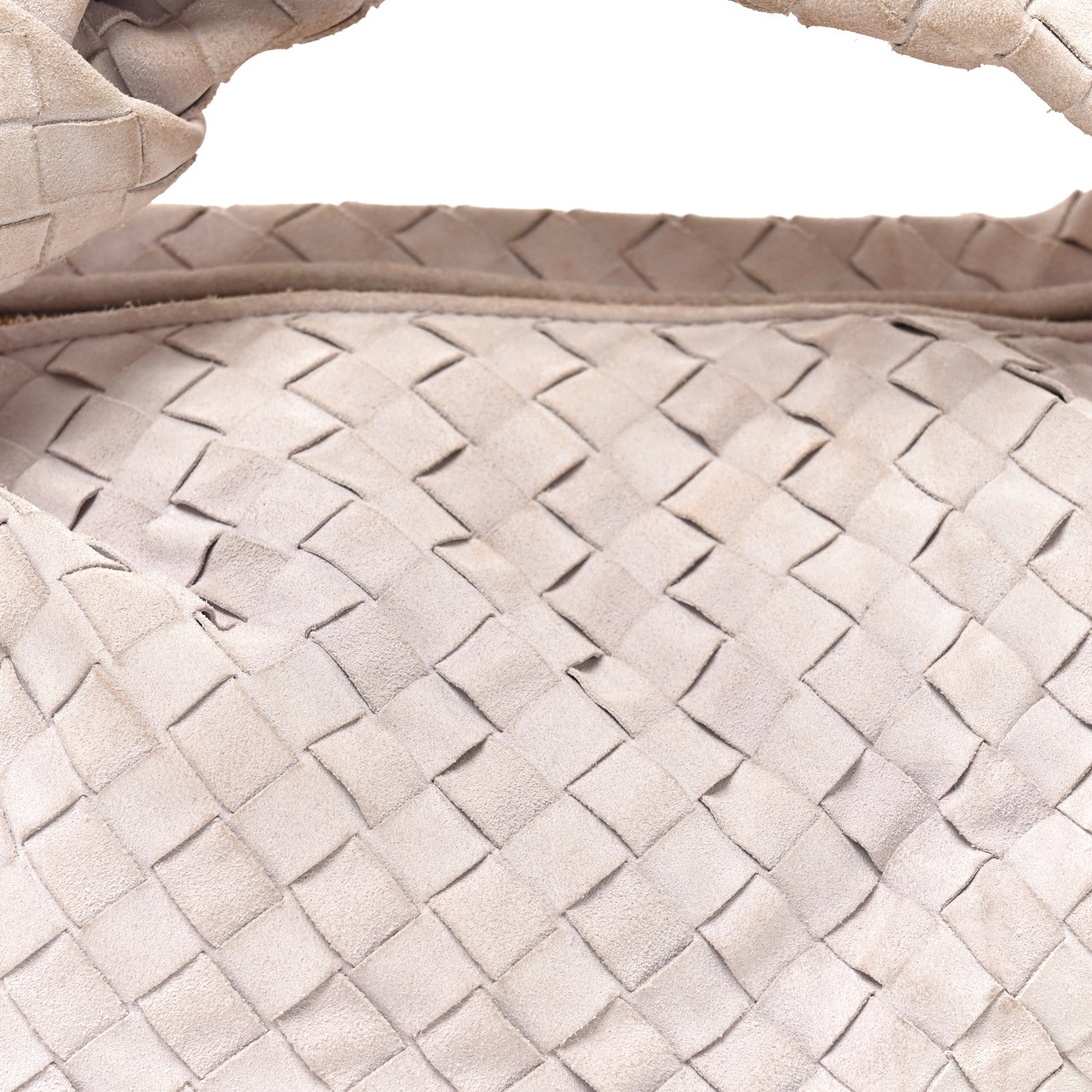 Bottega Veneta Suede Calfskin Intrecciato Teen Jodie Hobo Mirth Washed 9 of 11